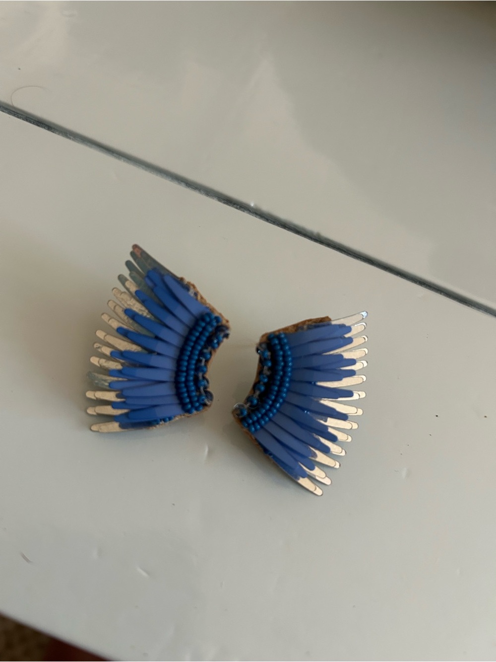 Mignonne Gavigan Blue and Silver Mini Madeline Earrings